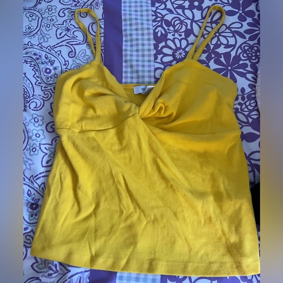 Yellow Twist Tank - Picture 2 of 2